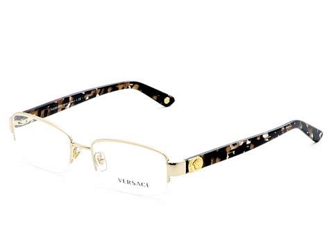 versace mens glasses gold|versace rimless eyeglasses.